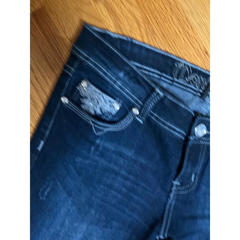 Montana Jeans Embellished Pockets Dark Wash Denim Jeans  Y2K Style 9/10
